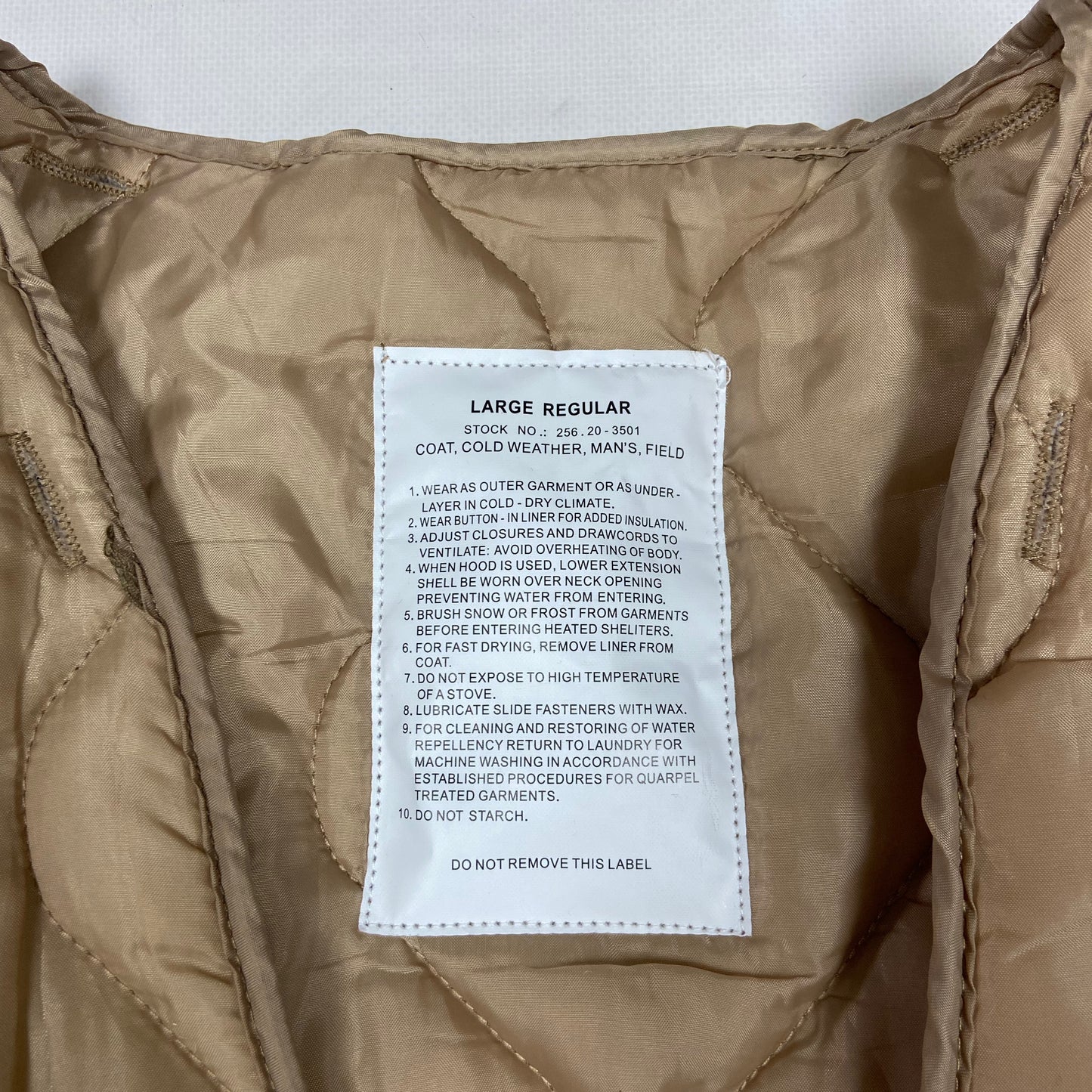 MILITARY TACTICAL BONDAGE OVERSIZED NYLON LINER JACKET 1990s