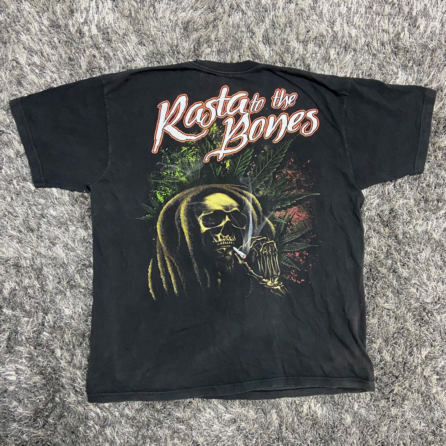 BOB MARLEY "RASTA TO THE BONES" FADED TEE 2000s