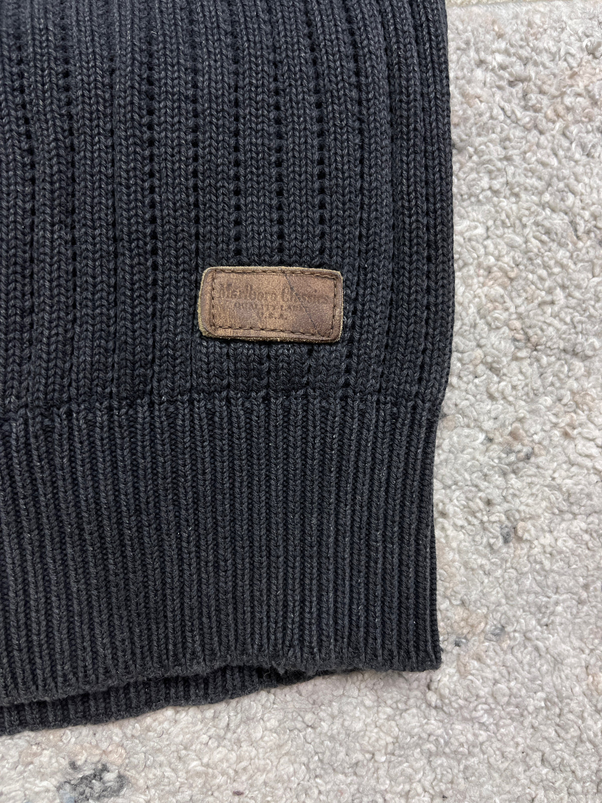 1980s MARLBORO PROJECT KNITTED SWEATER WITH POCKET FOR CIGARETTES