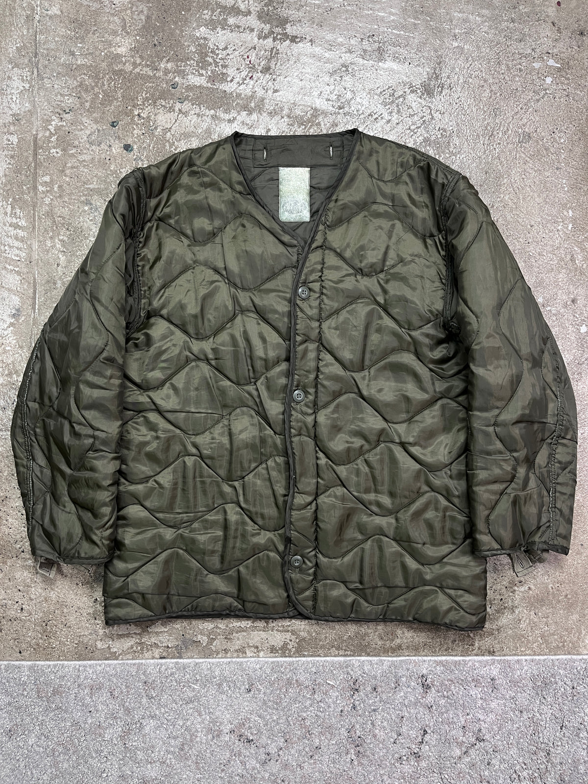 1980s US ARMY M-65 QUILTED ONION JACKET LINER