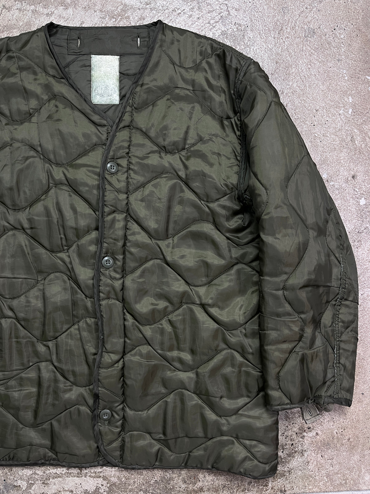 1980s US ARMY M-65 QUILTED ONION JACKET LINER