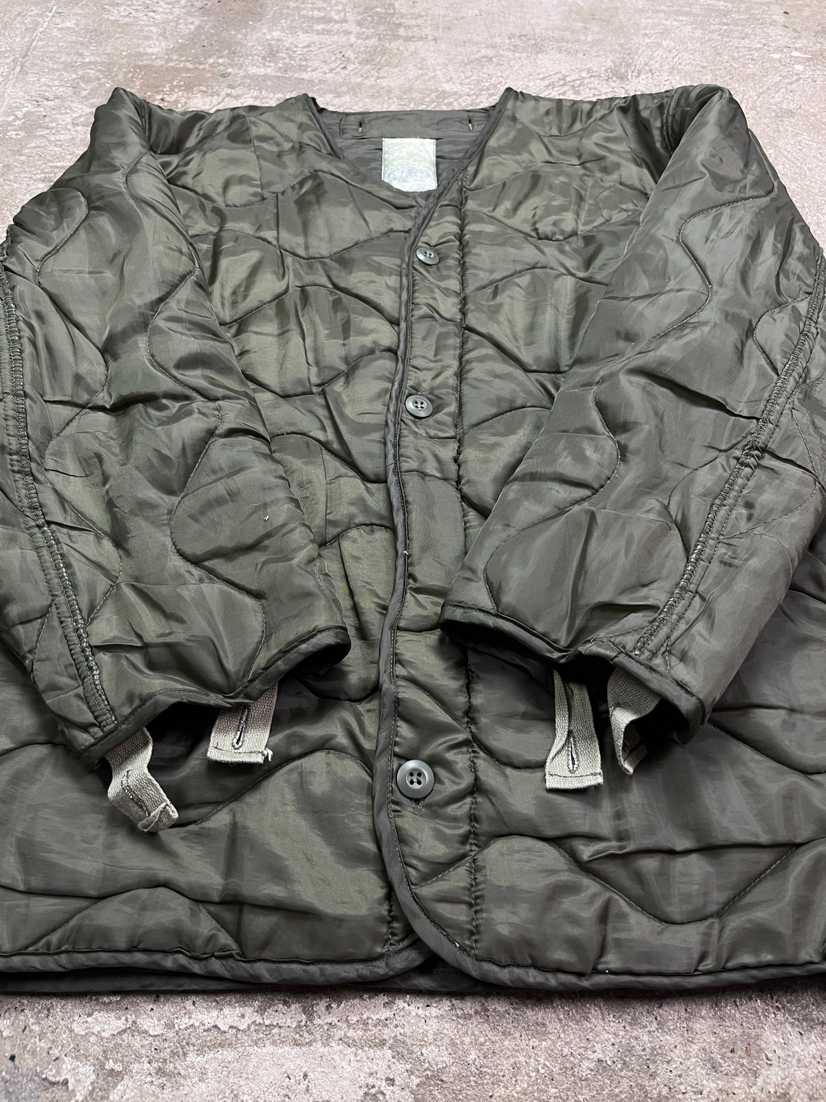 1980s US ARMY M-65 QUILTED ONION JACKET LINER