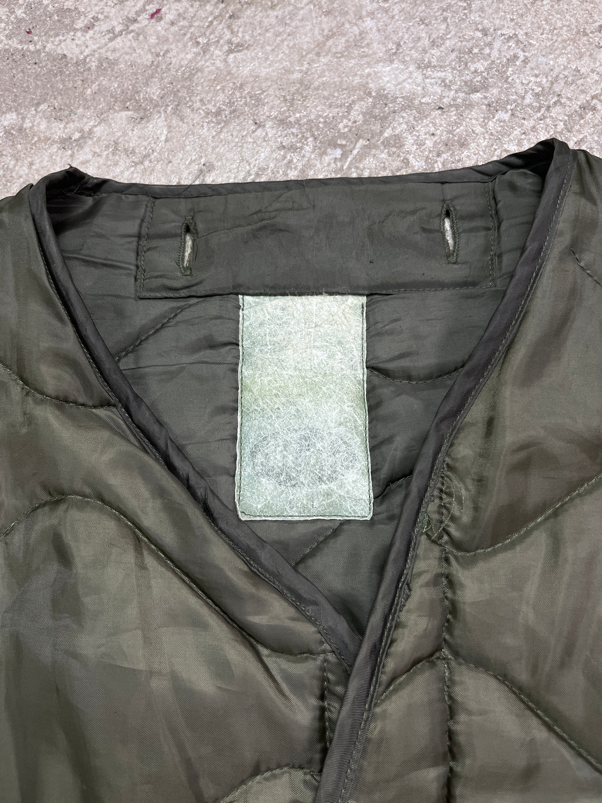 1980s US ARMY M-65 QUILTED ONION JACKET LINER