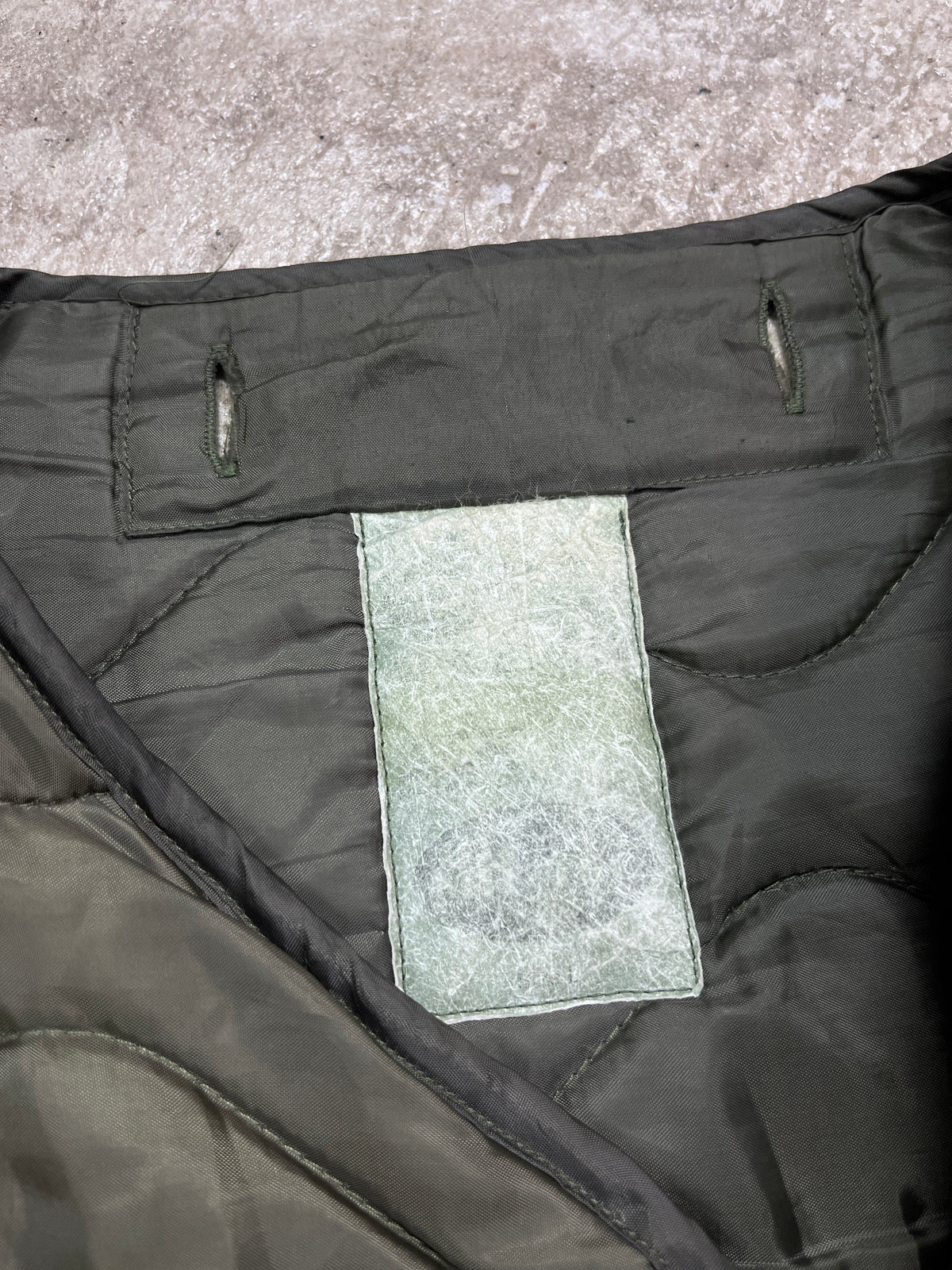 1980s US ARMY M-65 QUILTED ONION JACKET LINER
