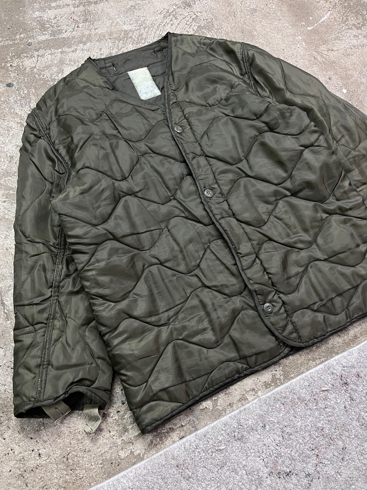 1980s US ARMY M-65 QUILTED ONION JACKET LINER