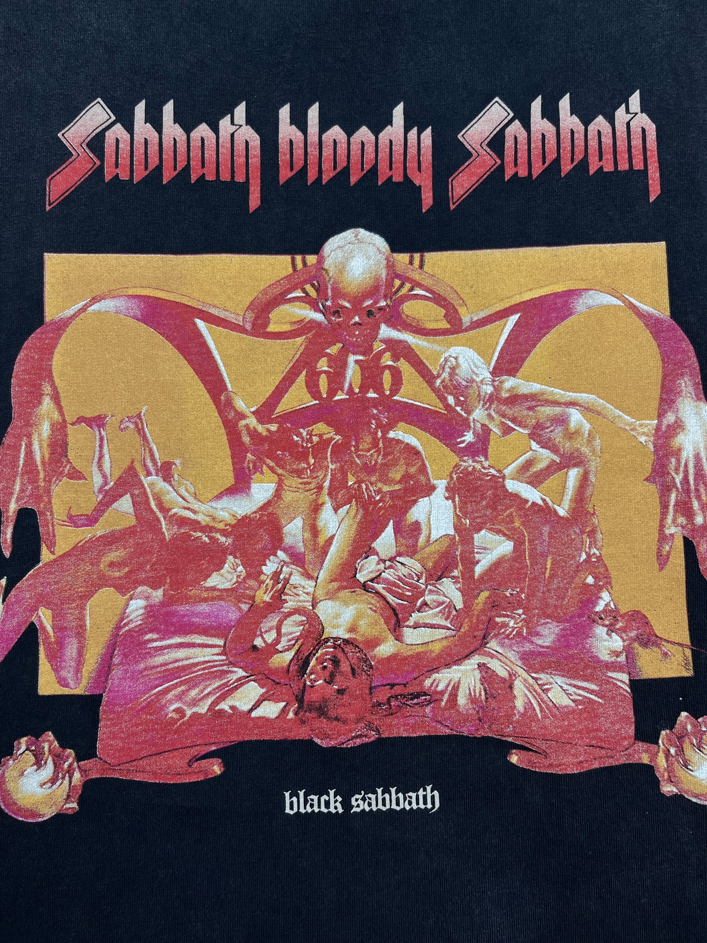 BLACK BLOODY SABBATH FADED TANK TOP