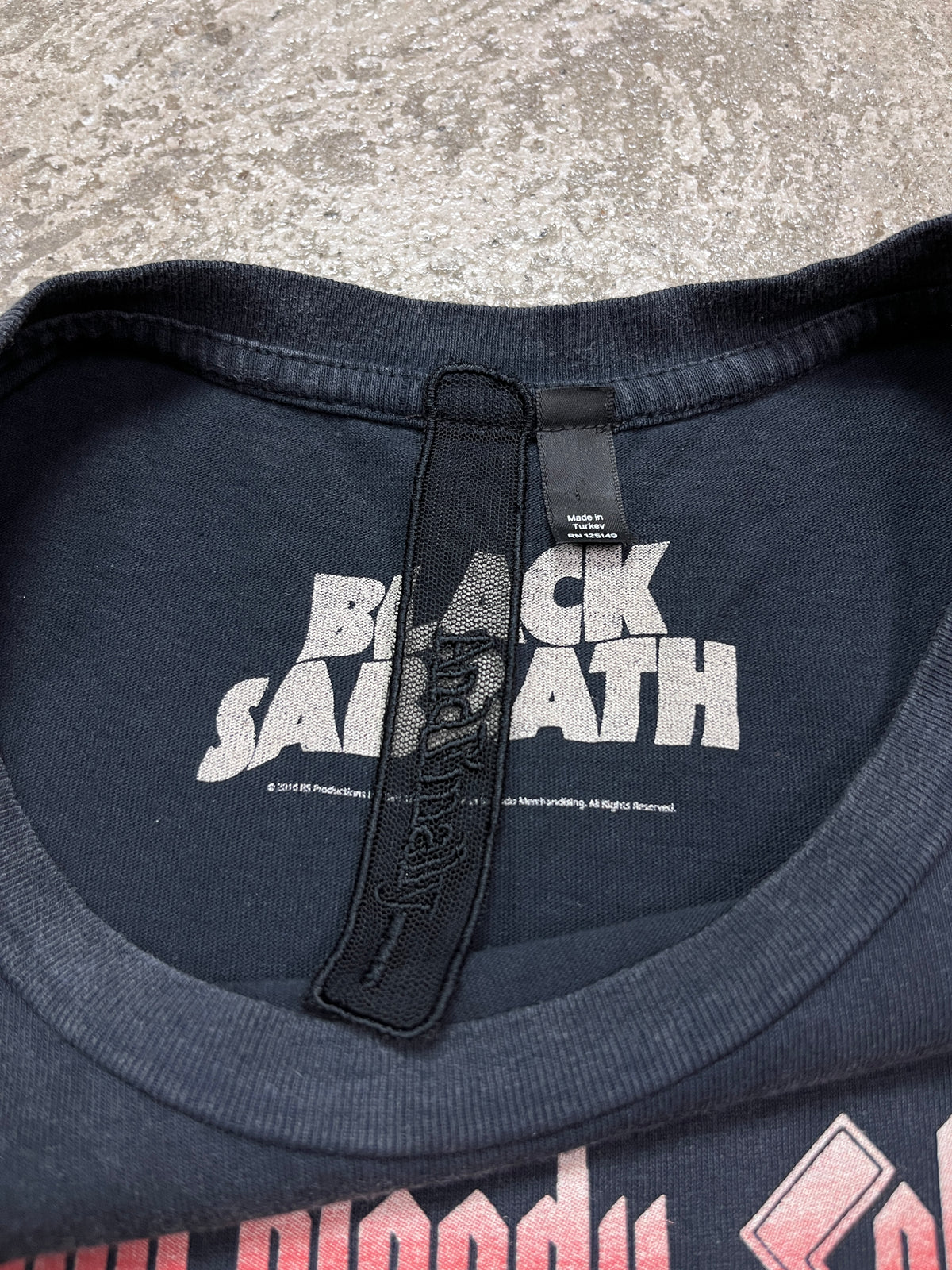 BLACK BLOODY SABBATH FADED TANK TOP