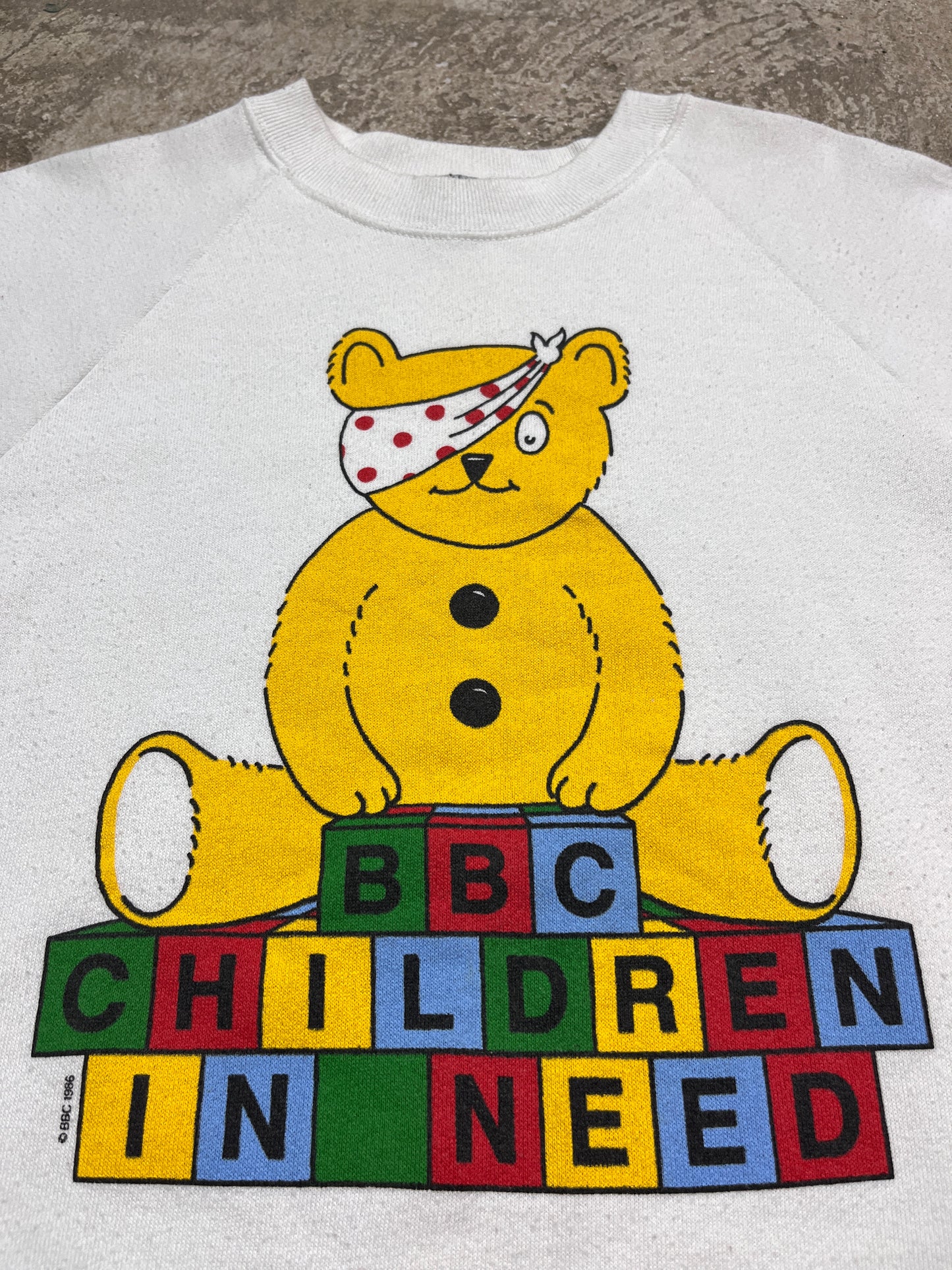 1986 BBC "CHILDREN IN NEED" SWEATSHIRT