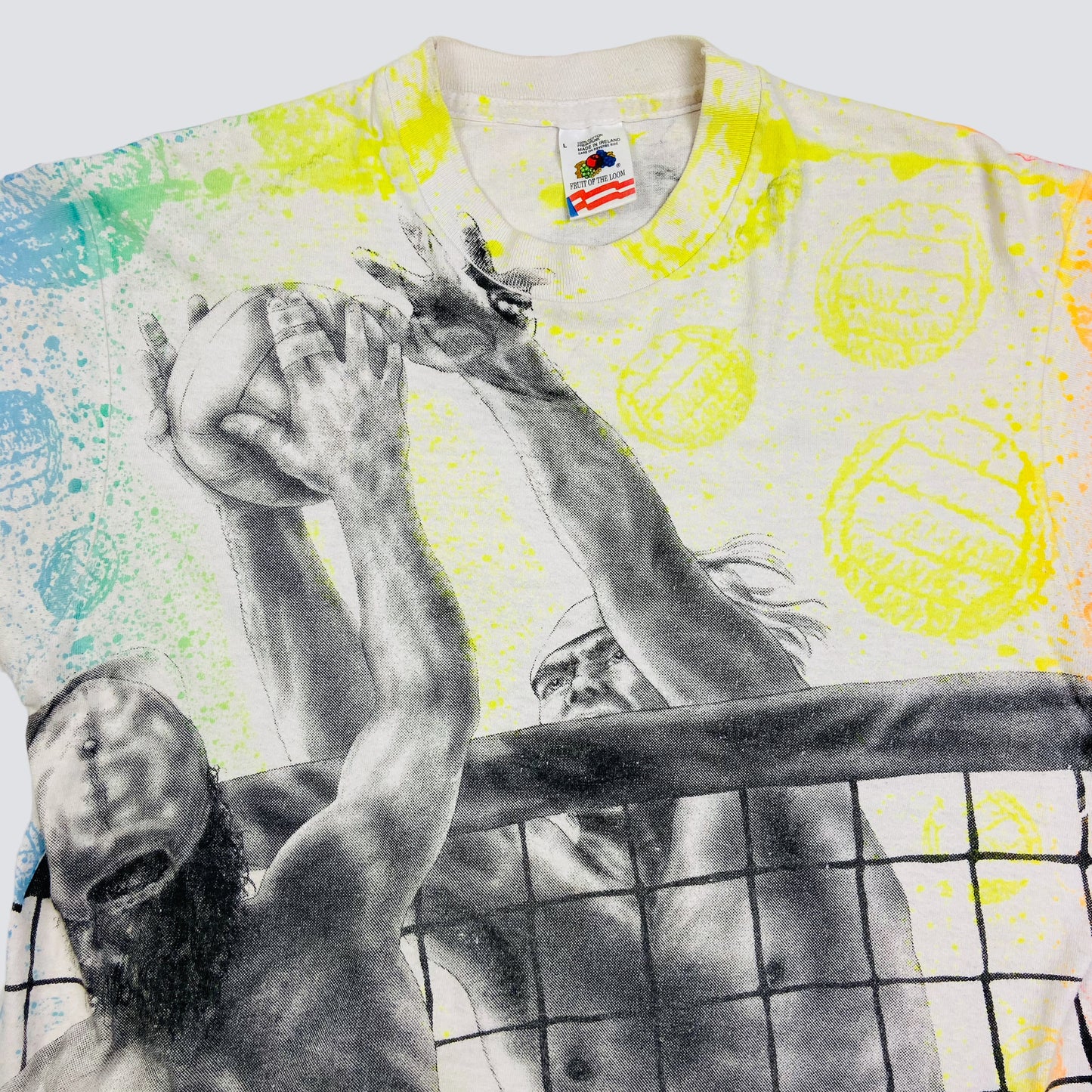 1980s VOLLEYBALL OVERPRINTED TEE