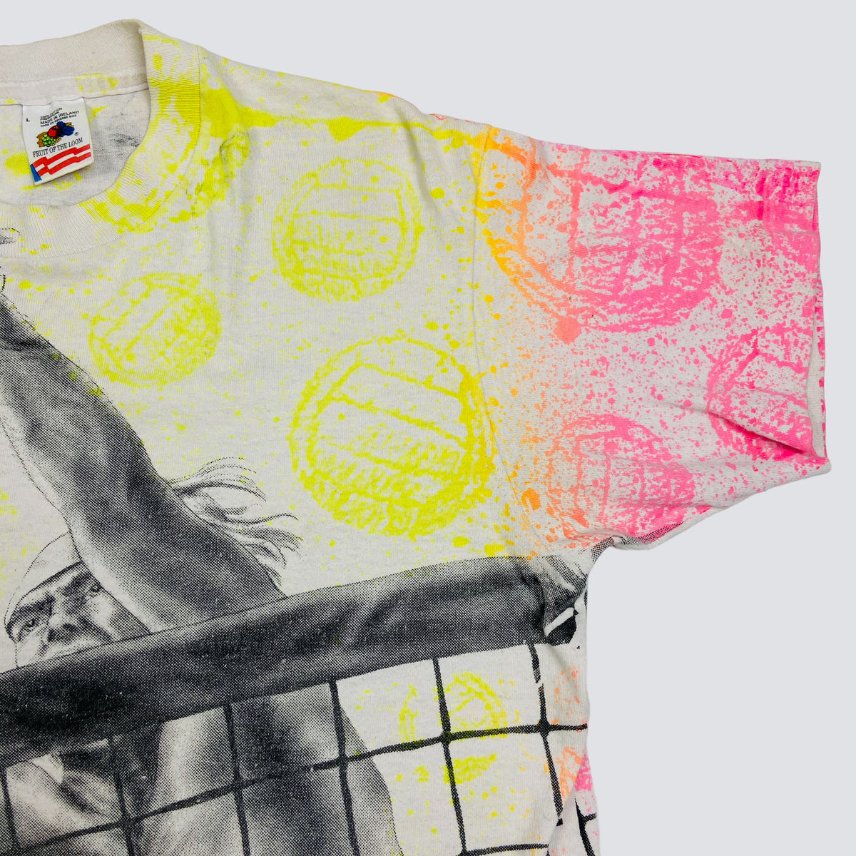 1980s VOLLEYBALL OVERPRINTED TEE