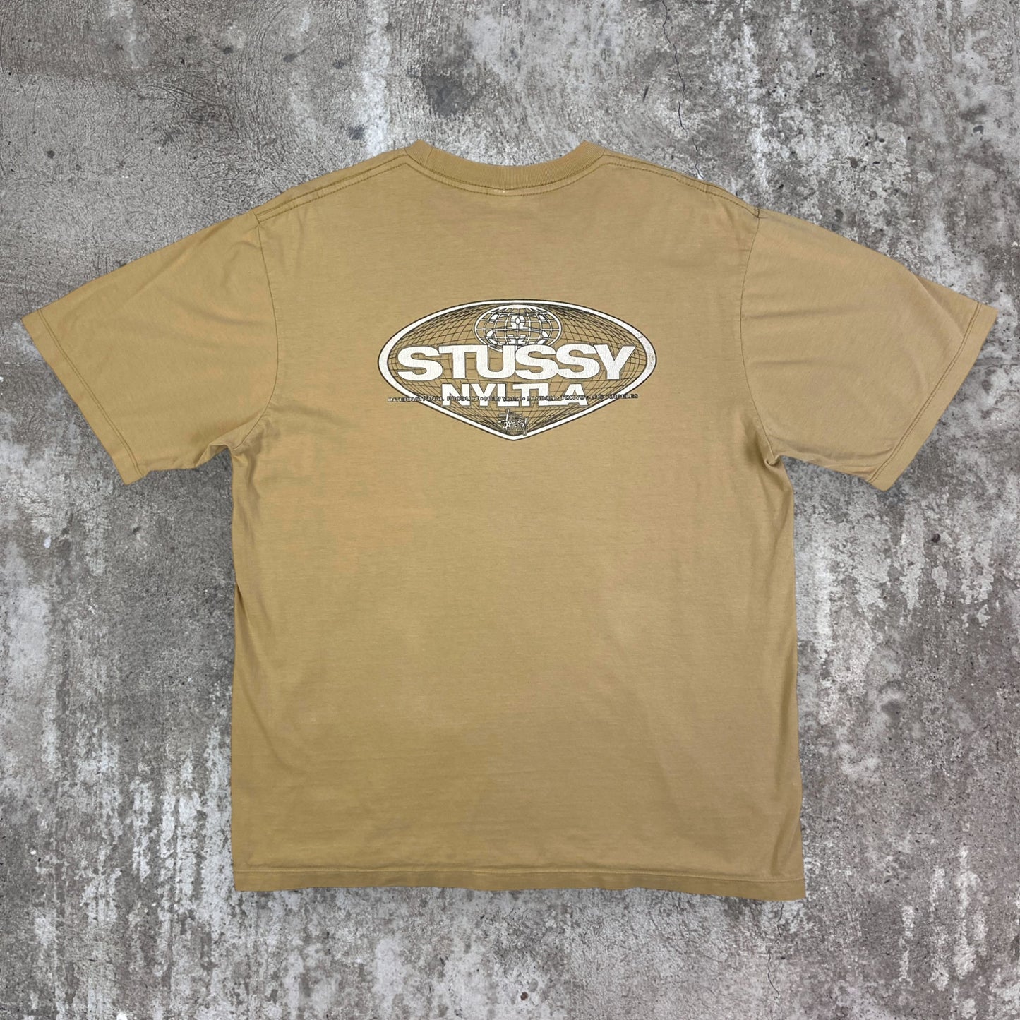 1980s STUSSY NYLTLA BIG LOGO BOXY TEE