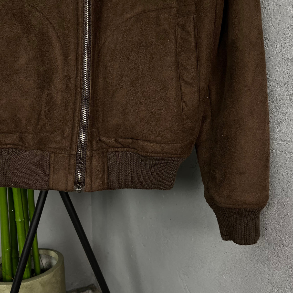 500 MAISON CINQCENT VELOUR TEDDY SHERPA JACKET 1990s