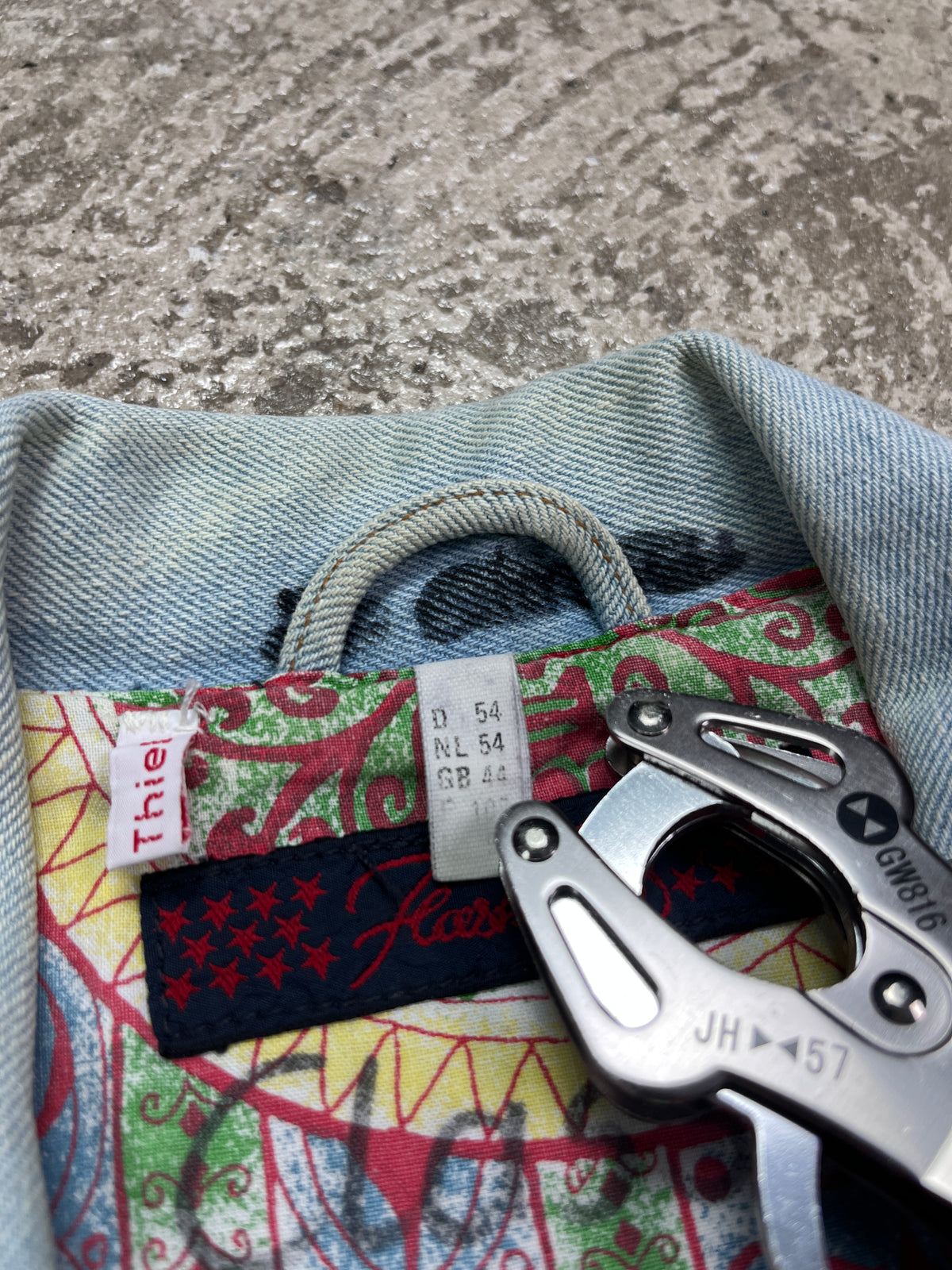 1980s WASHINGTON FLASHLIGHTS 2-SIDED REVERSIBLE DENIM JACKET
