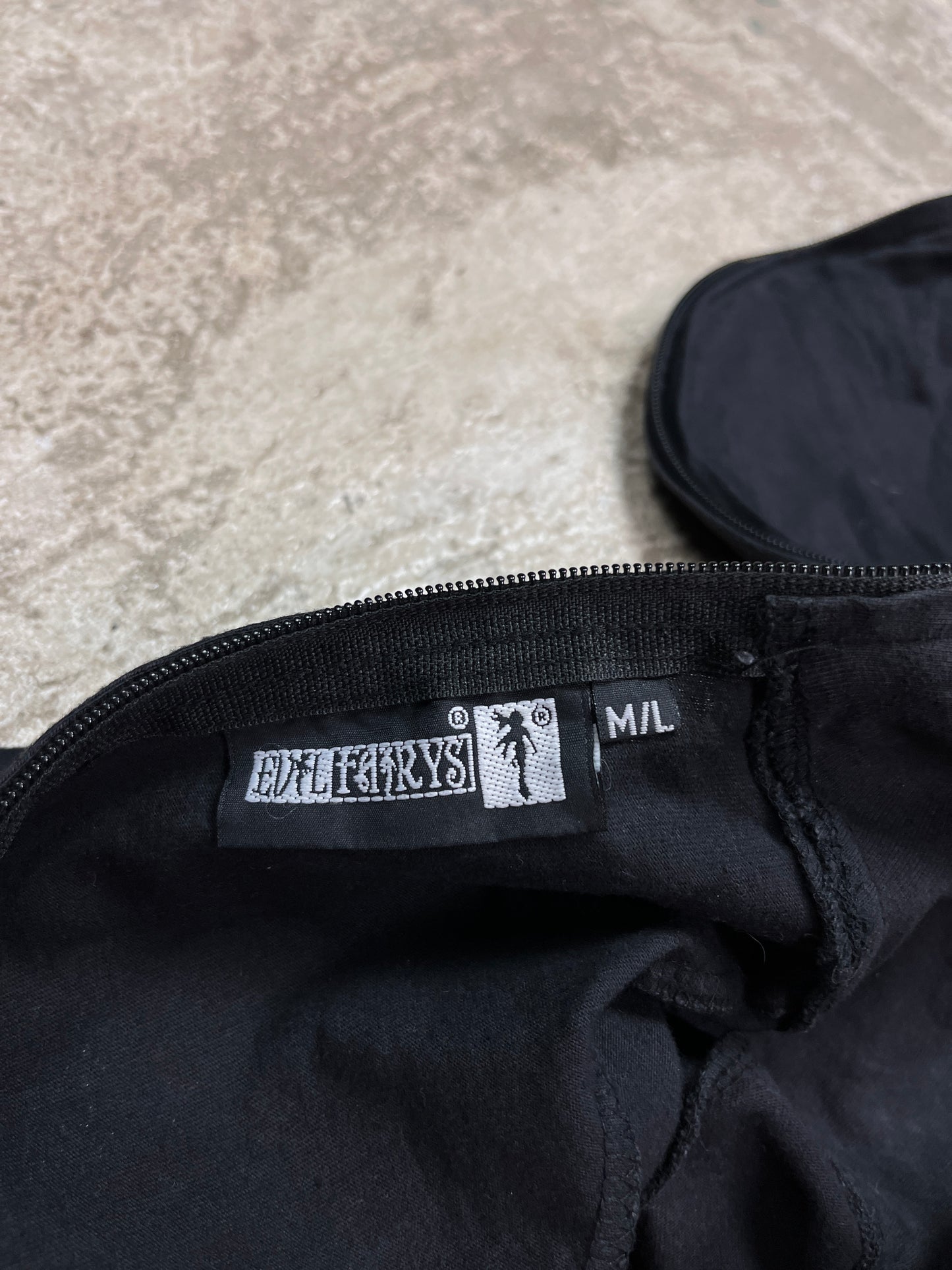 Y2K EVIL FAIRYS BONDAGE ZIP HOODIE WITH SECRET POCKET