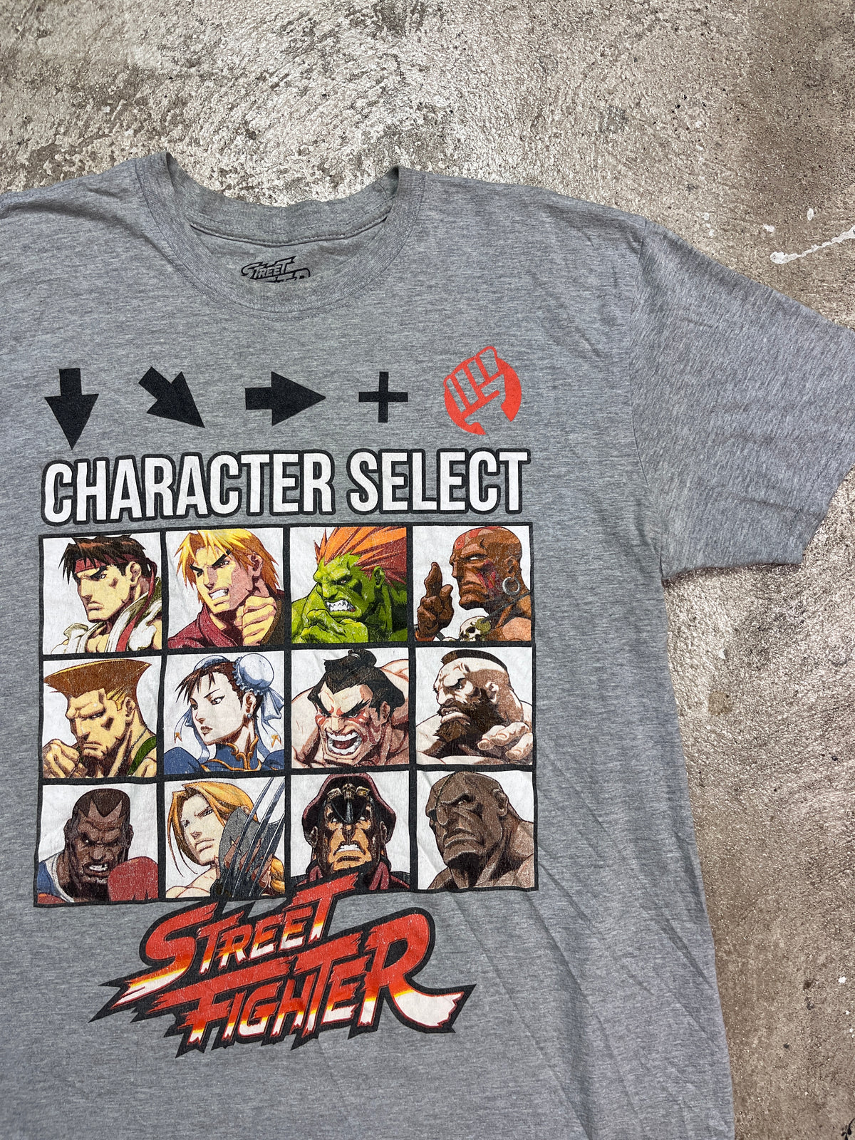 STREET FIGHTER "CHARACTER SELECT" TEE
