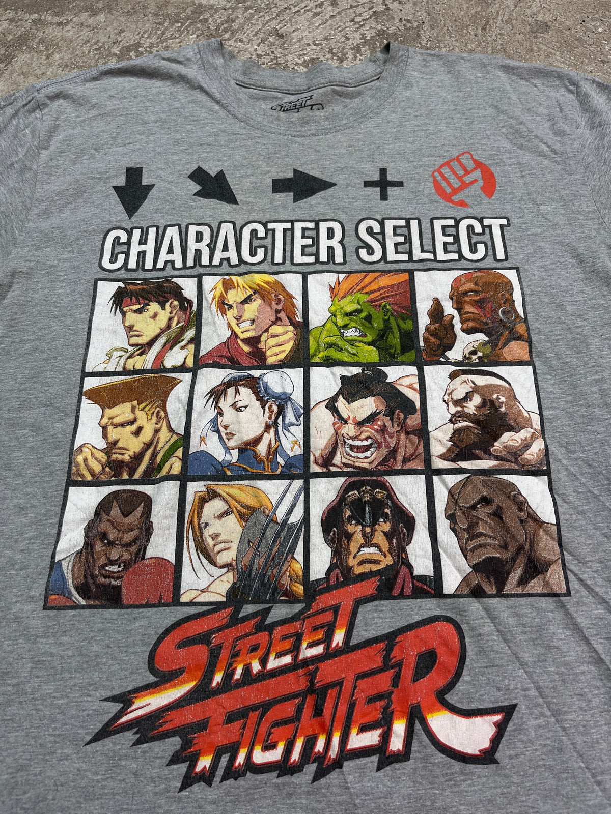 STREET FIGHTER "CHARACTER SELECT" TEE
