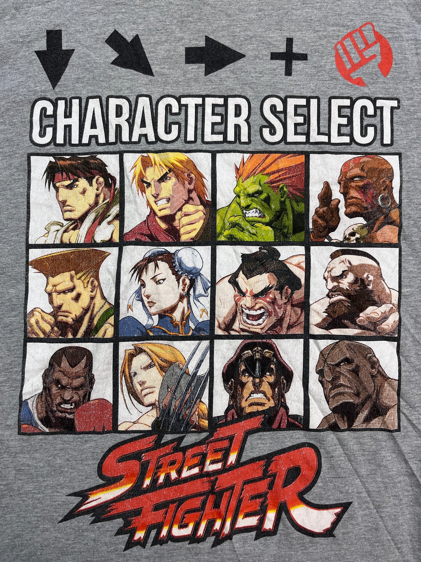 STREET FIGHTER "CHARACTER SELECT" TEE