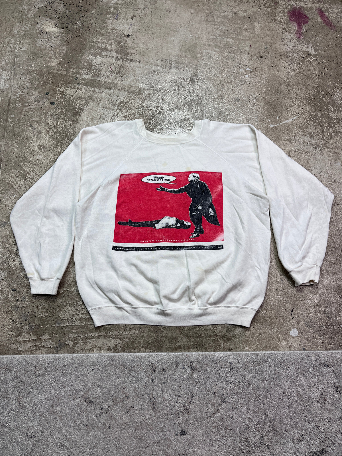 1988 SHAKESPEARE THEATRE CHICAGO FADED SWEATSHIRT