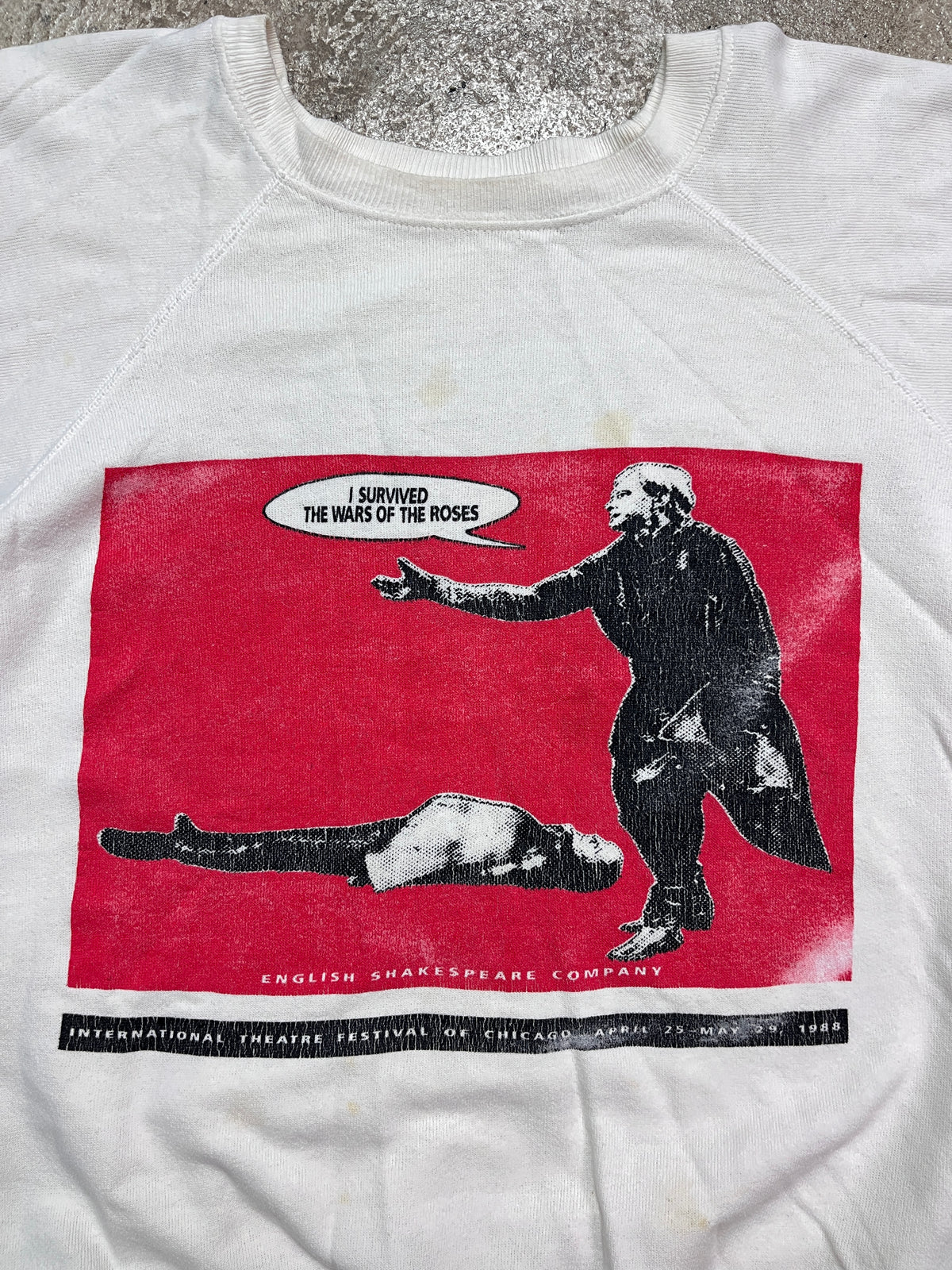 1988 SHAKESPEARE THEATRE CHICAGO FADED SWEATSHIRT
