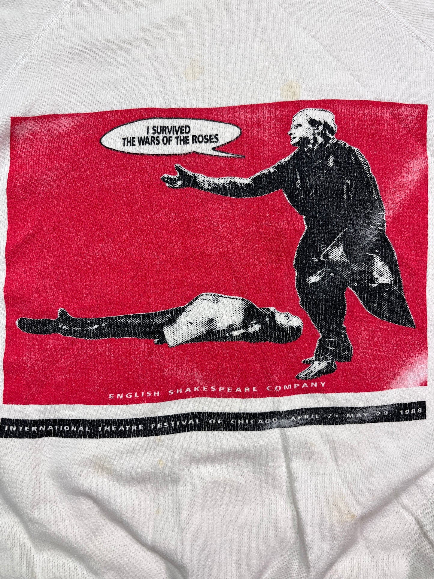 1988 SHAKESPEARE THEATRE CHICAGO FADED SWEATSHIRT