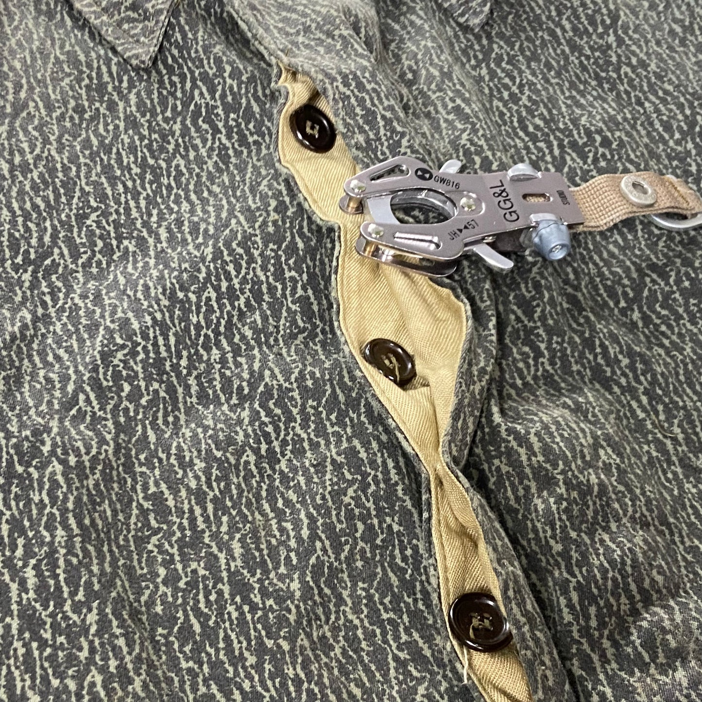 ARCHIVE 1960s POLISH ARMY DESZCZYK RAIN CAMO WZ58 COLD WAR FADED FIELD JACKET