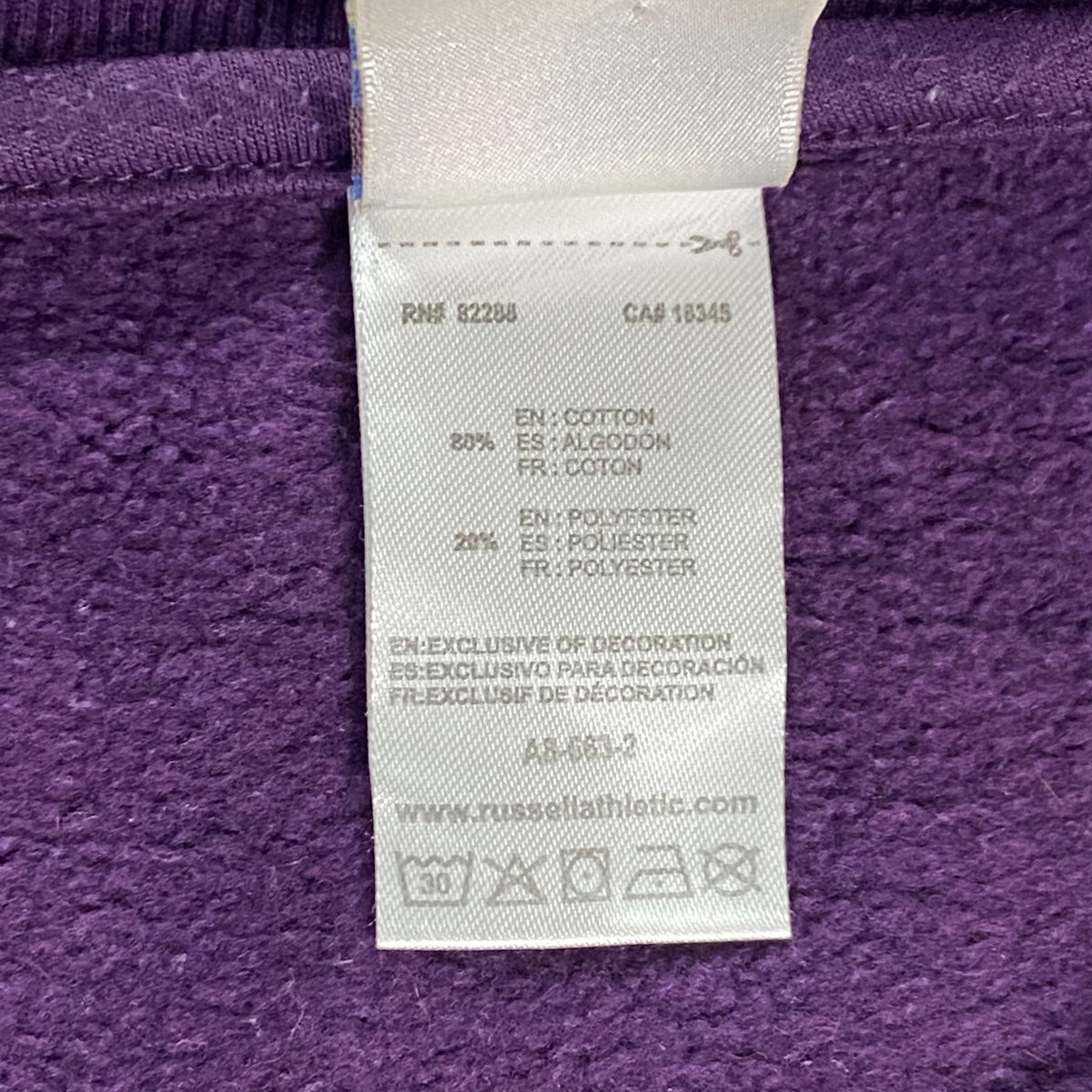 1990s RUSSELL ATHLETIC HEAVY SUNFADED SWEATSHIRT