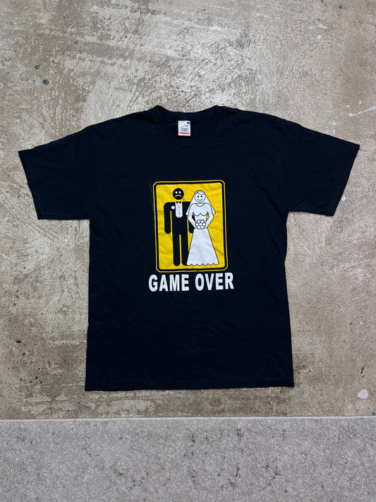 "GAME OVER" SCREEN STARS TEE 1990s
