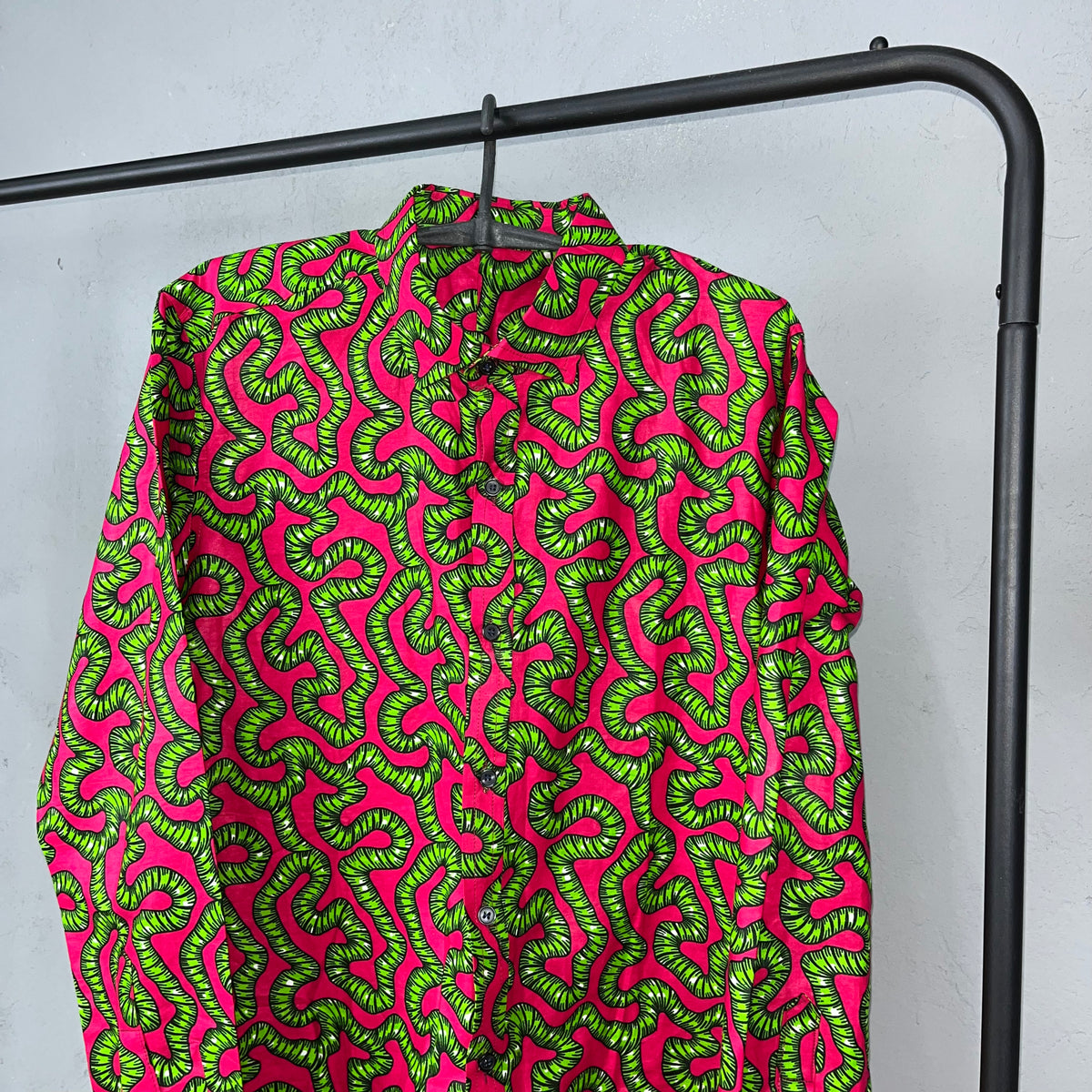 1980s ELECTRIC JUNGLE VISUALS MONOGRAM VINTAGE SHIRT