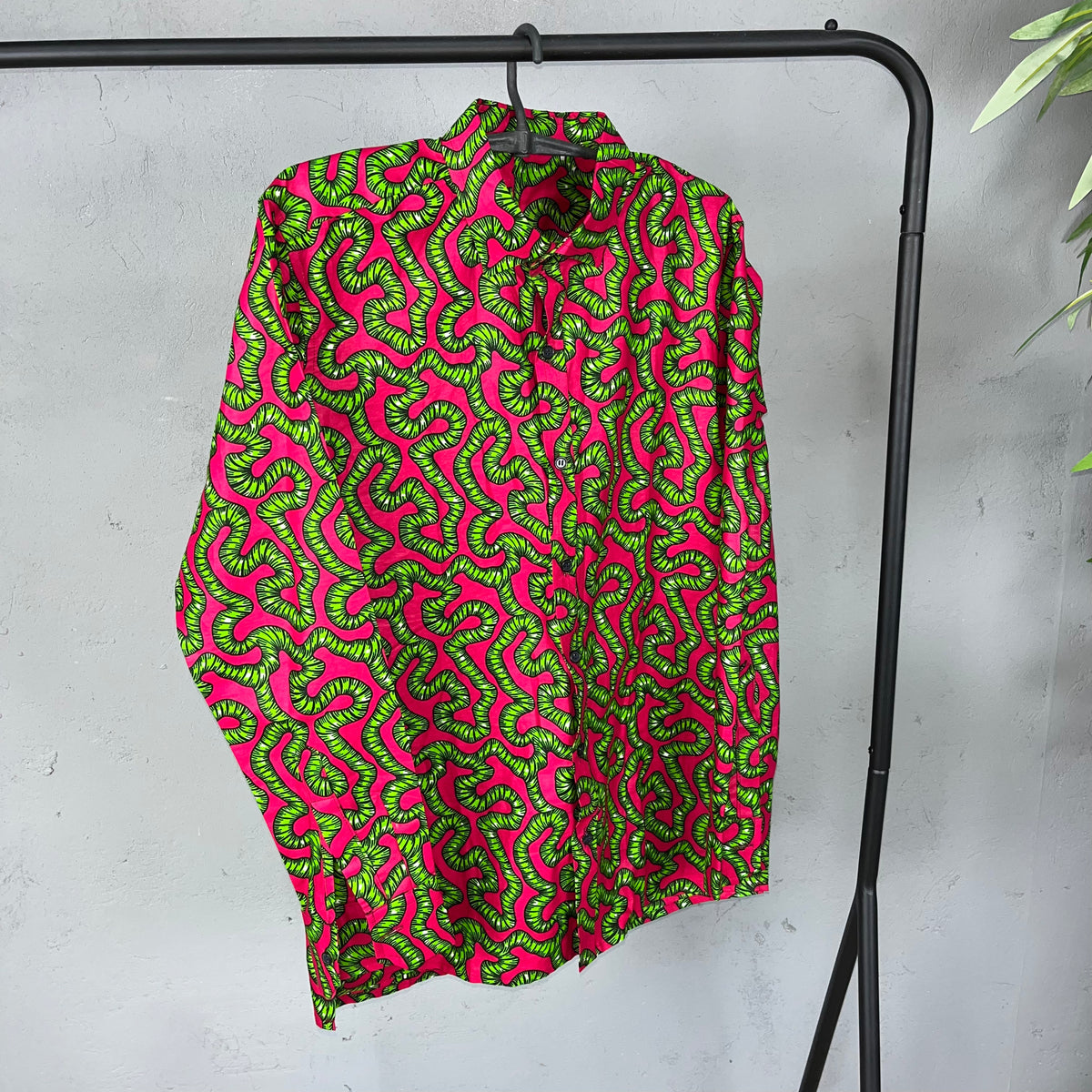 1980s ELECTRIC JUNGLE VISUALS MONOGRAM VINTAGE SHIRT