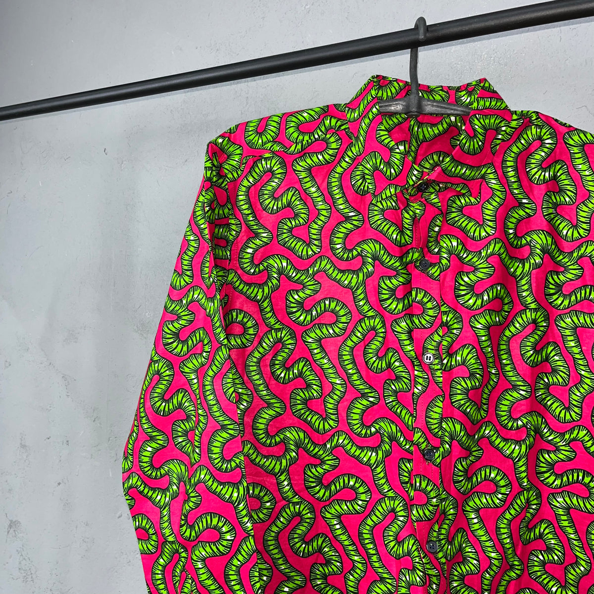 1980s ELECTRIC JUNGLE VISUALS MONOGRAM VINTAGE SHIRT