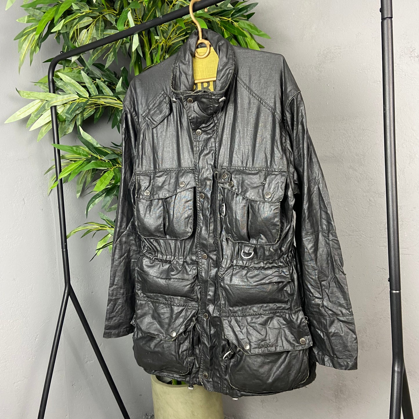 BARBOUR BEACON ARCHIVE 2009 LIGHTWEIGHT LINEN COATED UTILITY FIELD JACKET
