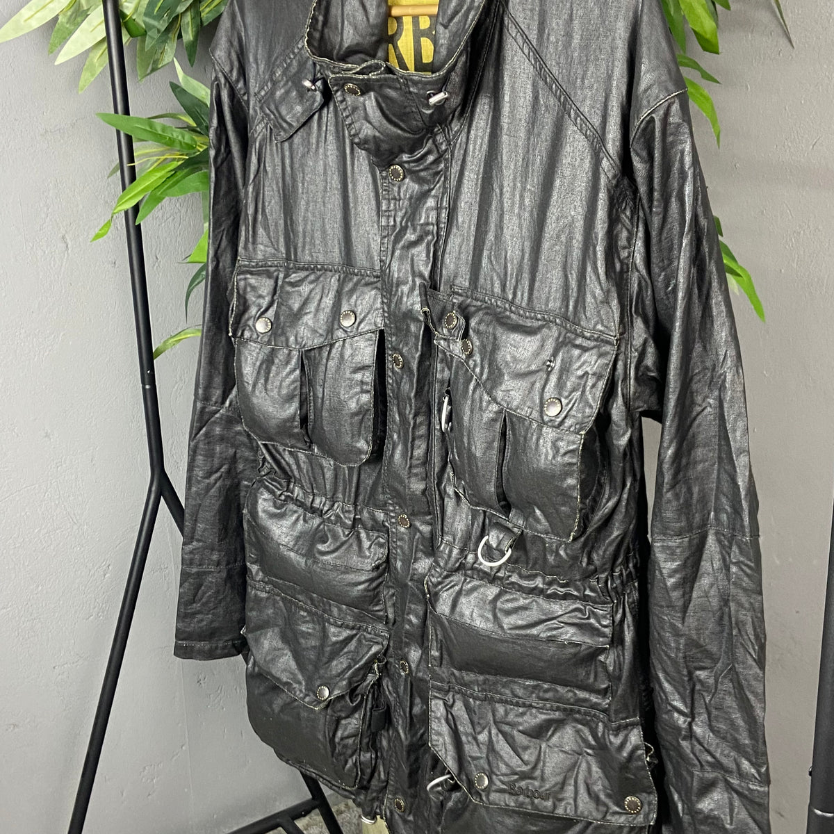 BARBOUR BEACON ARCHIVE 2009 LIGHTWEIGHT LINEN COATED UTILITY FIELD JACKET