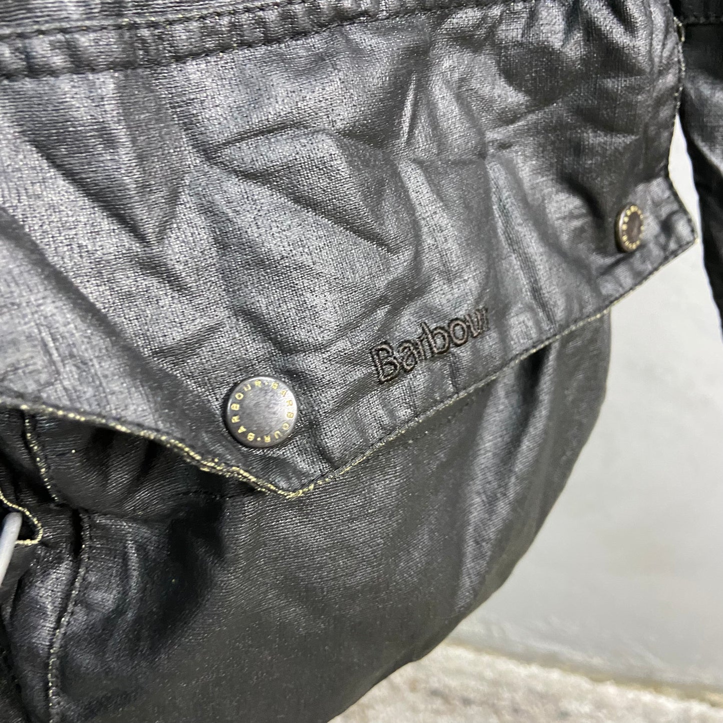 BARBOUR BEACON ARCHIVE 2009 LIGHTWEIGHT LINEN COATED UTILITY FIELD JACKET