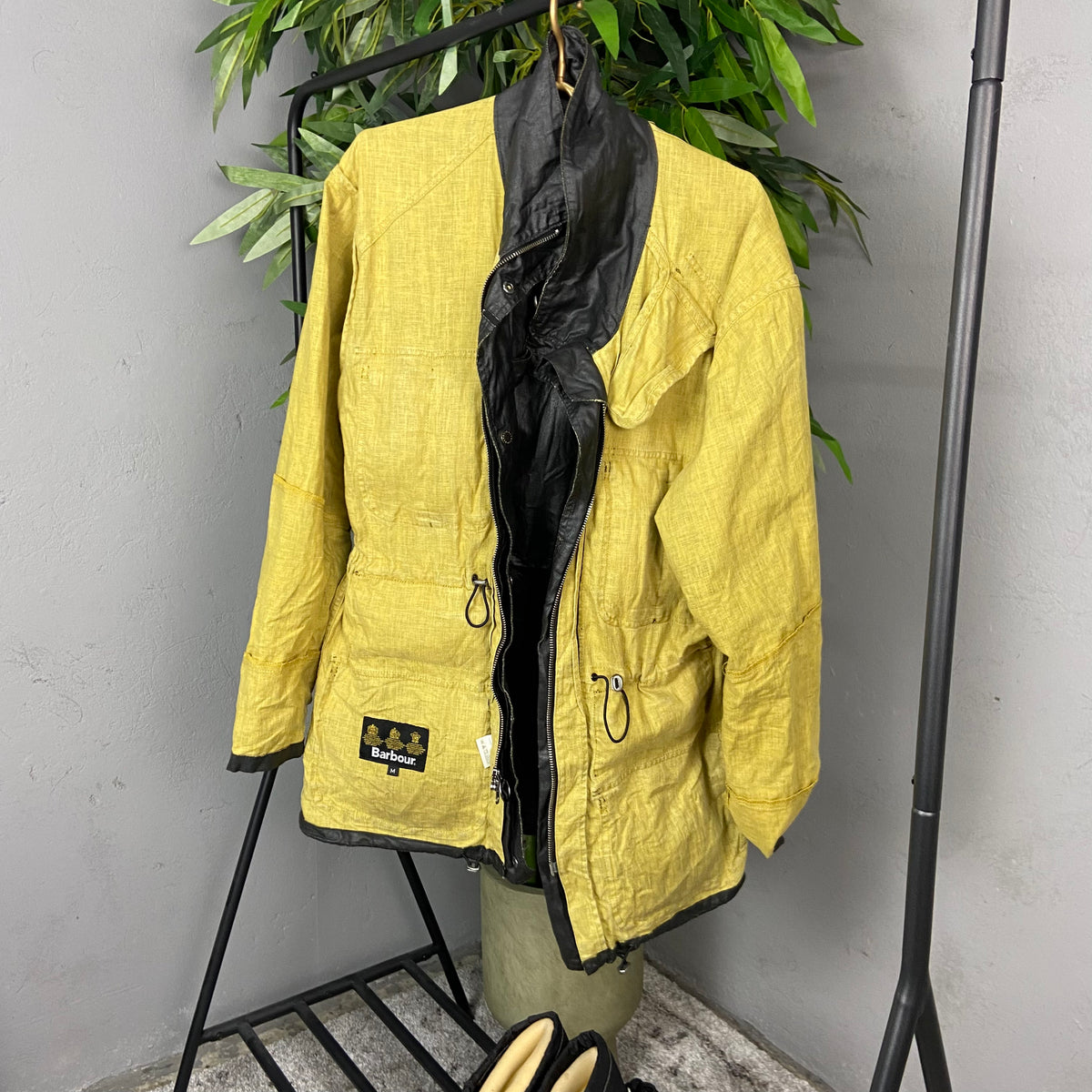 BARBOUR BEACON ARCHIVE 2009 LIGHTWEIGHT LINEN COATED UTILITY FIELD JACKET