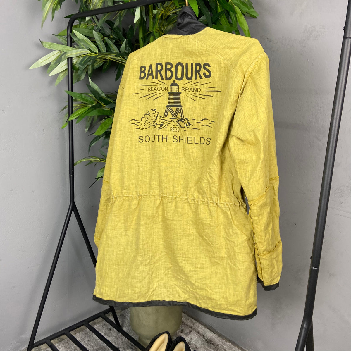 BARBOUR BEACON ARCHIVE 2009 LIGHTWEIGHT LINEN COATED UTILITY FIELD JACKET