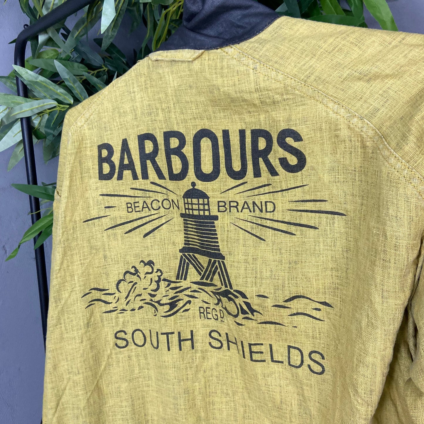 BARBOUR BEACON ARCHIVE 2009 LIGHTWEIGHT LINEN COATED UTILITY FIELD JACKET
