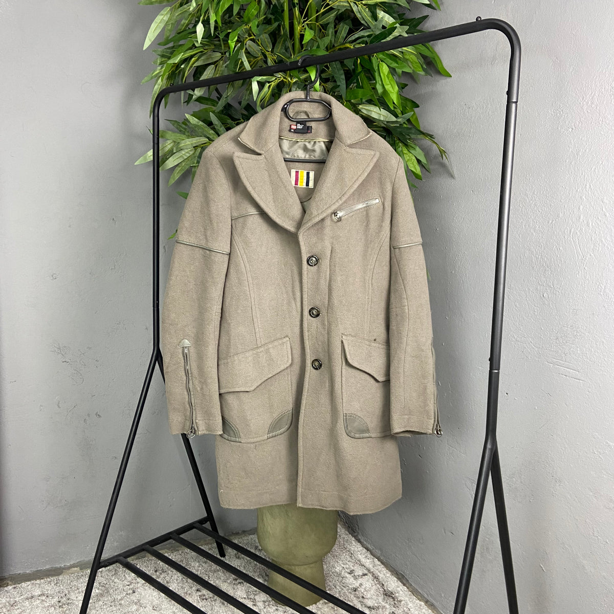 DIESEL TRUCKISTAN KING COBRA LIMITED 2001 FADED WOOL COAT
