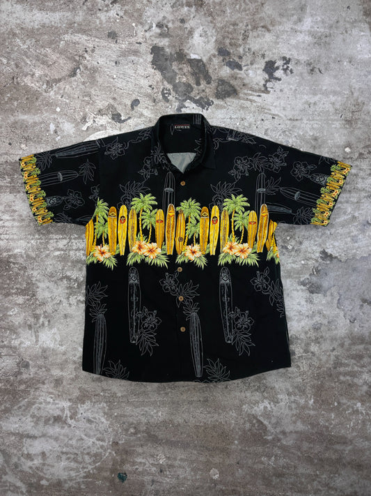 1990s SURFING HAWAIIAN ALOHA SHIRT