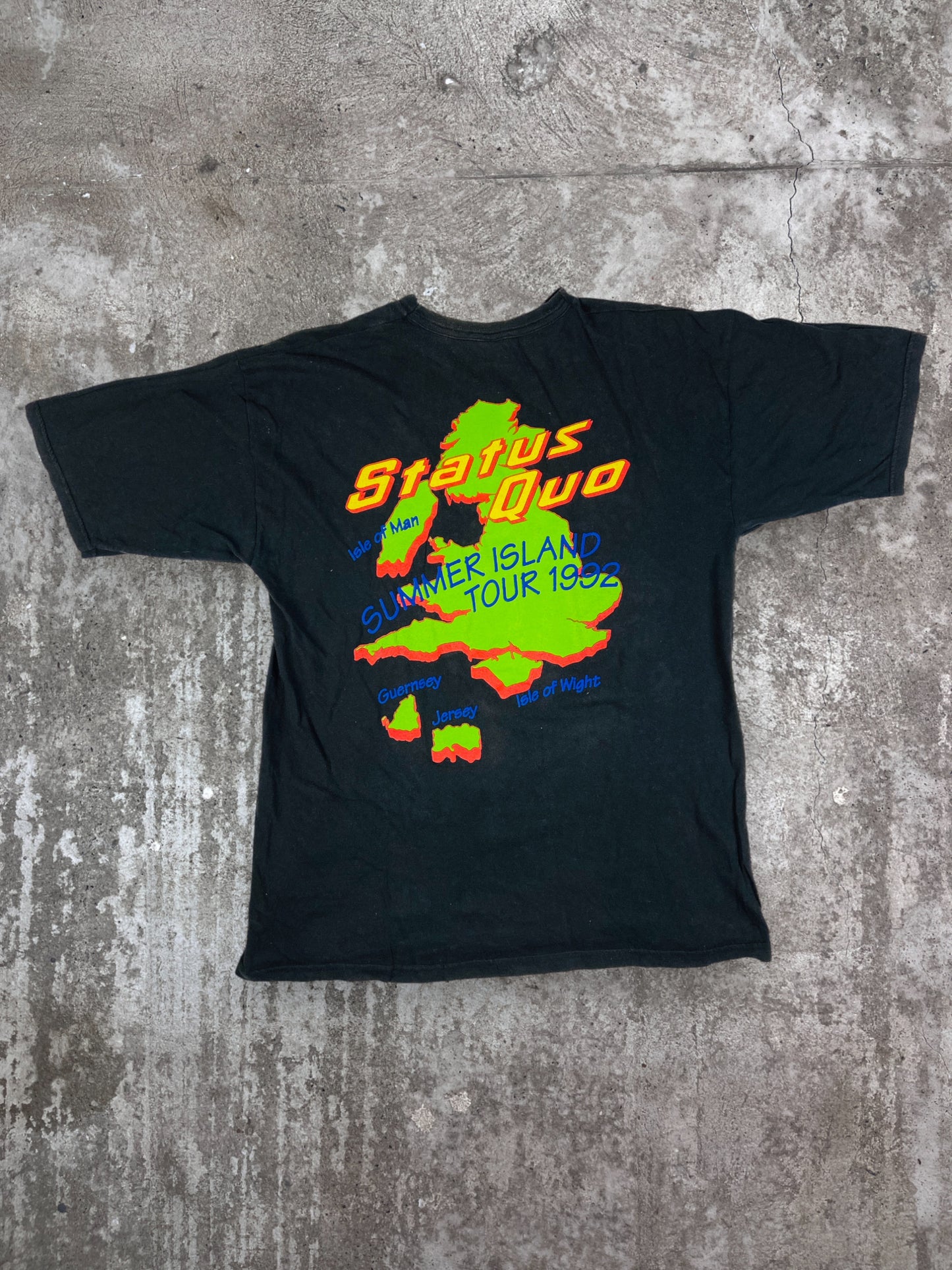 1992 STATUS QUO "ROCK TIL YOU DROP" TEE