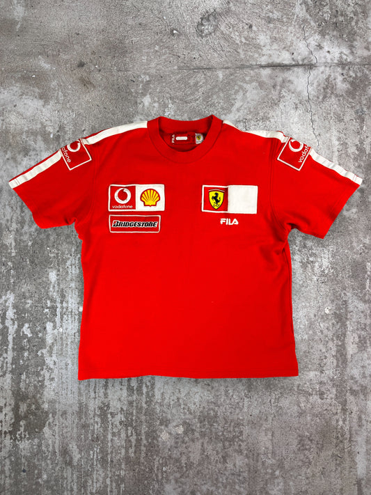 2000s FERRARI x FILA - RACING TEE
