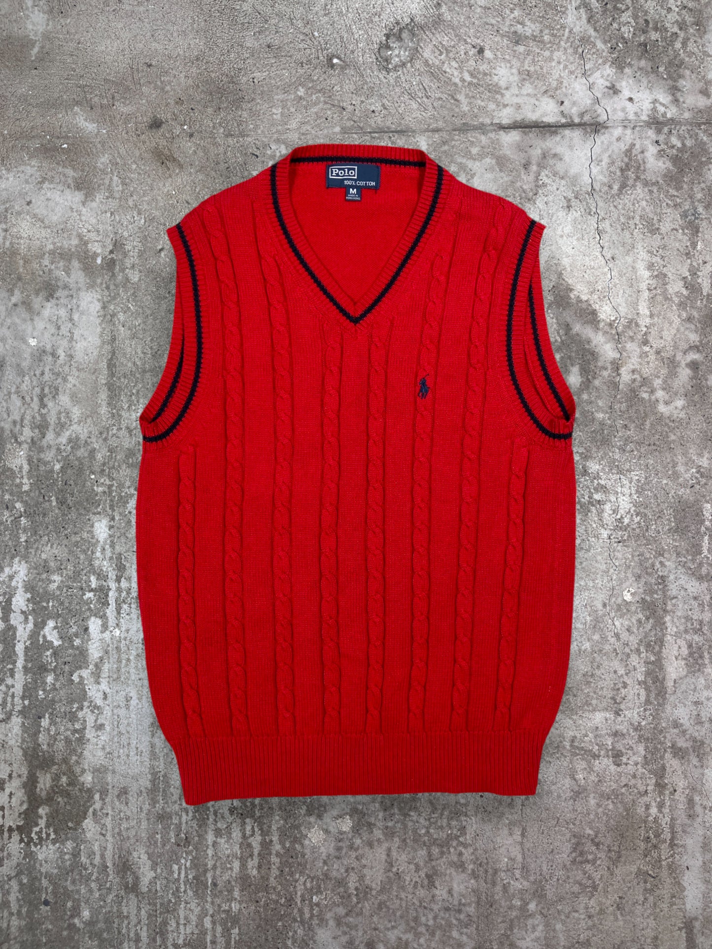 RALPH LAUREN KNITTED VEST 1990s