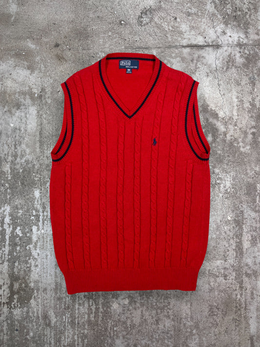 RALPH LAUREN KNITTED VEST 1990s