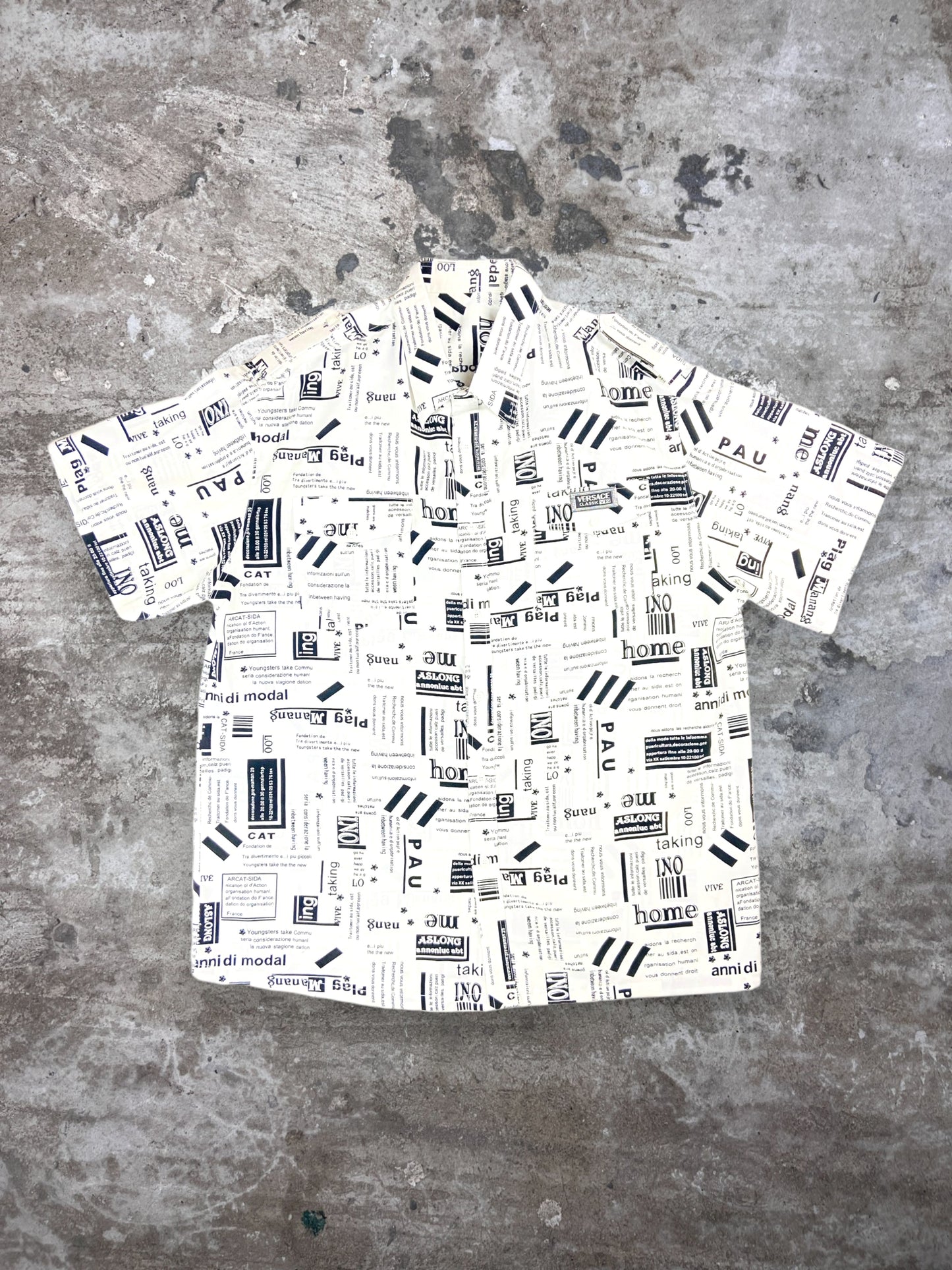 1990s VERSACE OVERPRINTED SHIRT