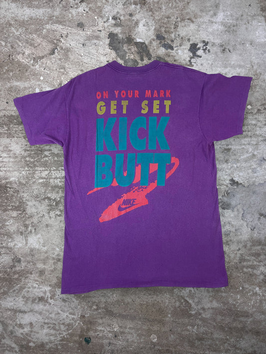 1980s NIKE "KICK BUTT" SINGLE STITCH TEE