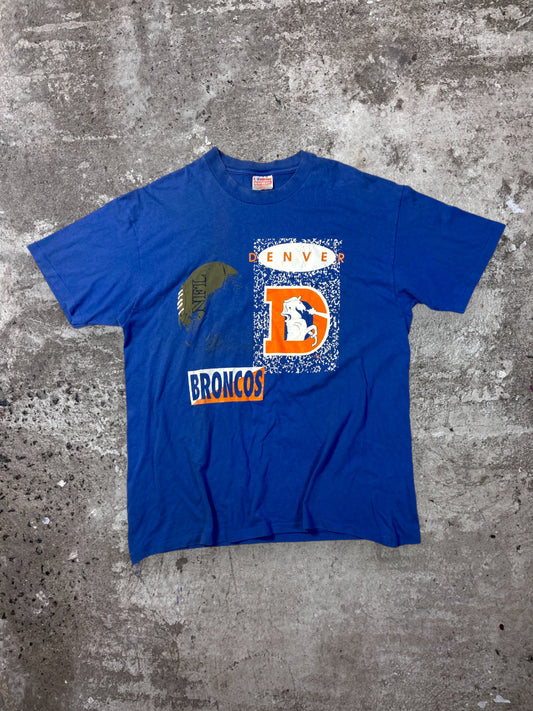1990s DENVER BRONCOS SINGLE STITCH TEE