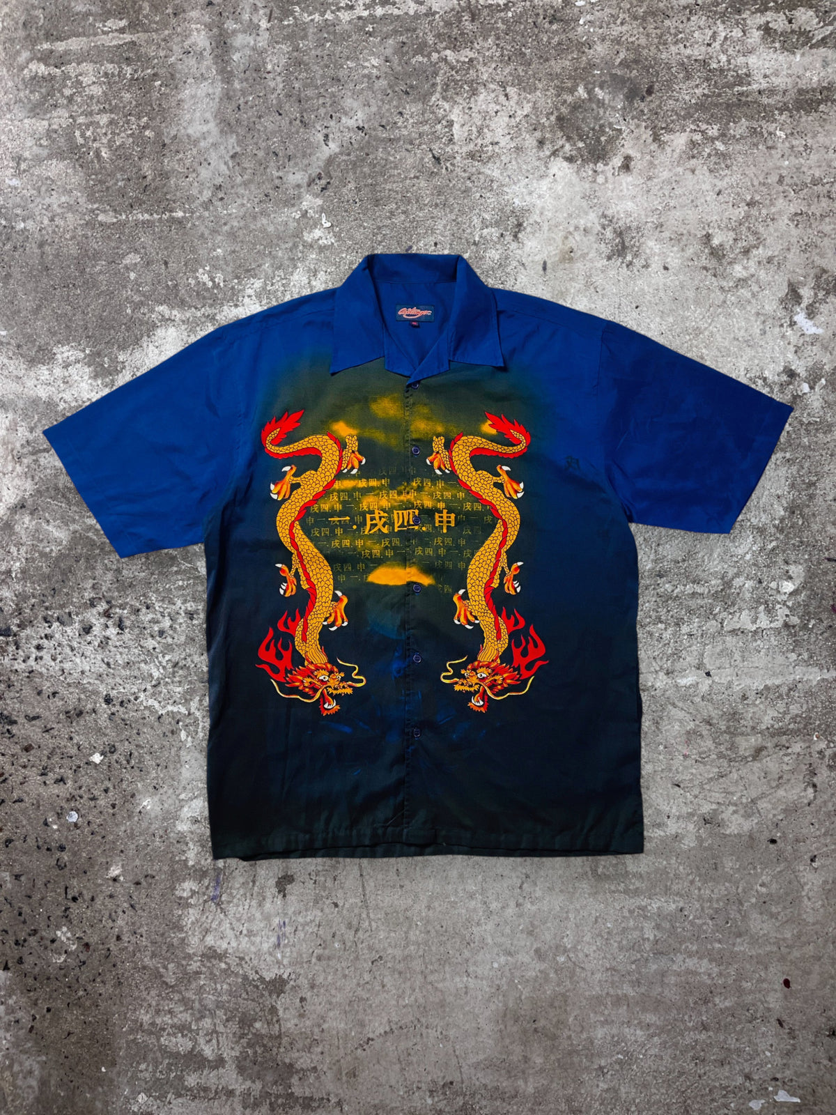 1990s JAPANESE DRAGON SHIRT