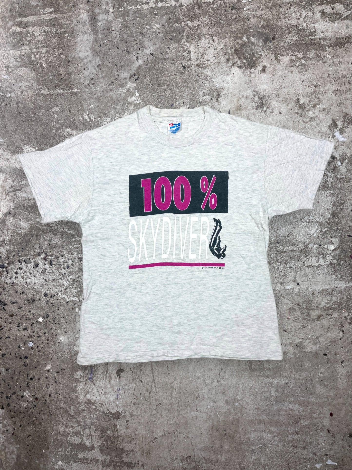 100% SKYDIVER PARASPORT ITALIA TEE 1990s