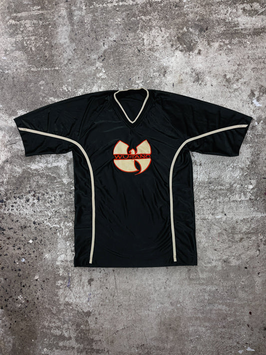 WU TANG CLAN 1990s EMBROIDERED BIG LOGO JERSEY SHIRT