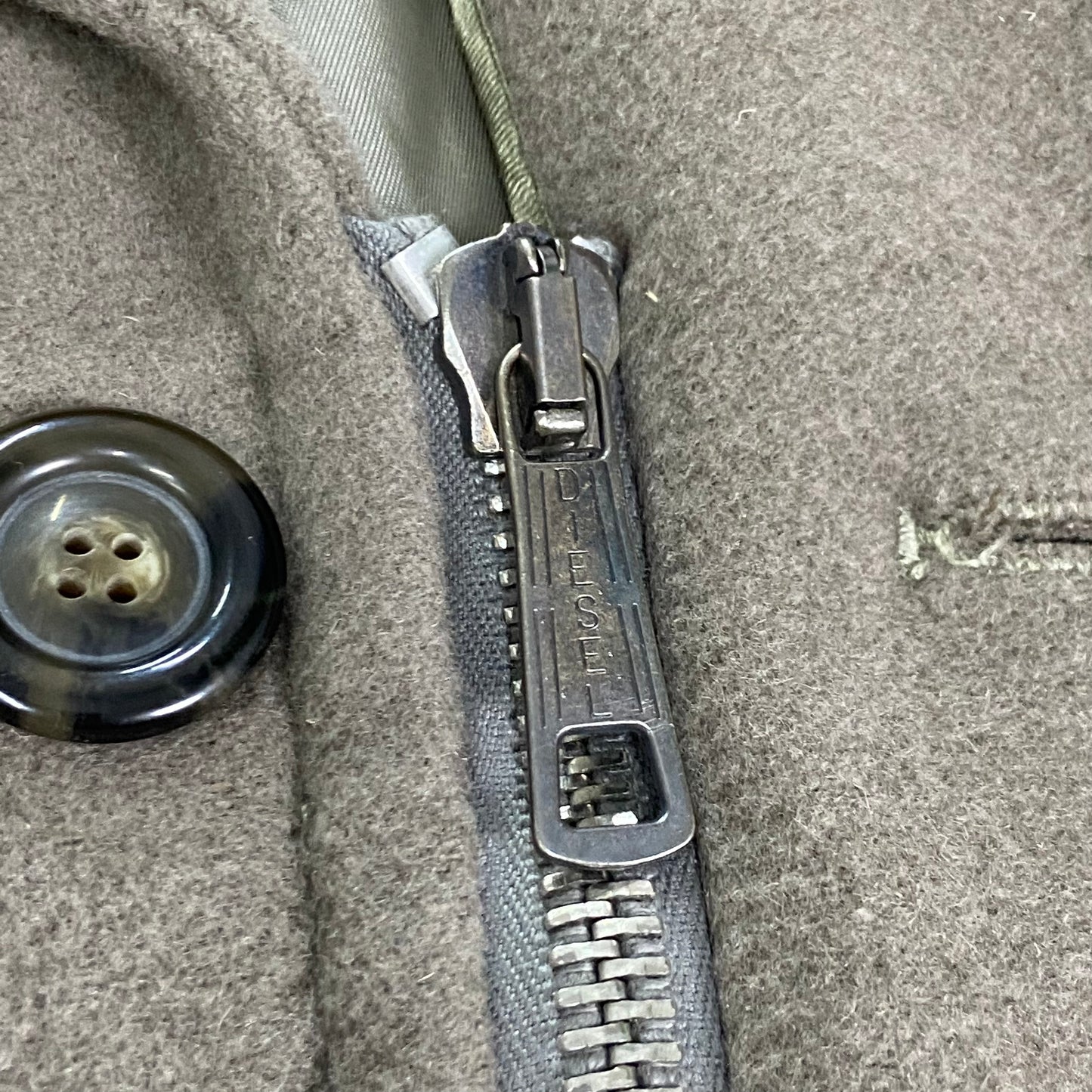 DIESEL TRUCKISTAN KING COBRA LIMITED 2001 FADED WOOL COAT