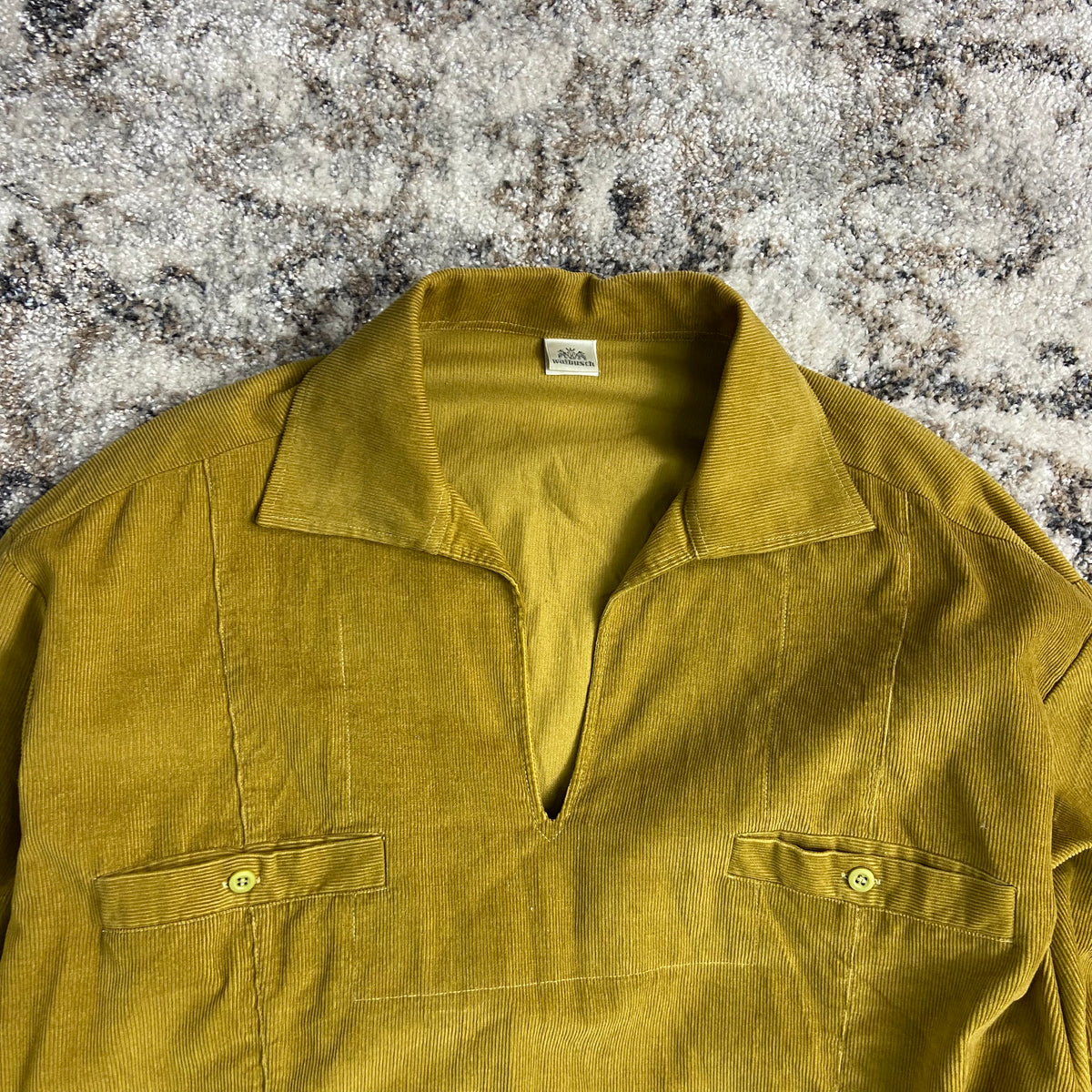 1980s WALBUSCH RETRO OCHRE CORDUROY JACKET
